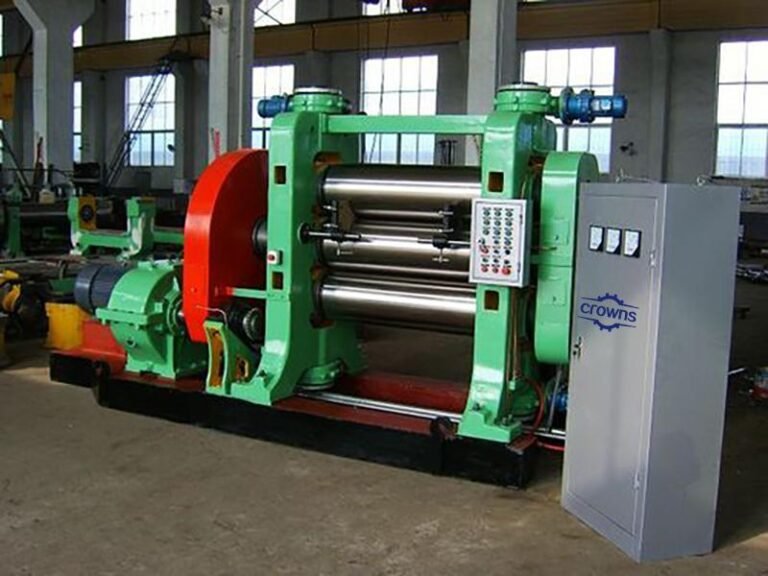 Máquina de calandragem de 3 rolos - Calandra de borracha -Crowns Machinery