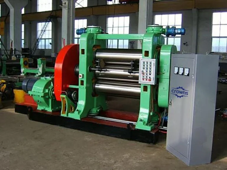 Máquina de calandragem de 3 rolos - Calandra de borracha -Crowns Machinery