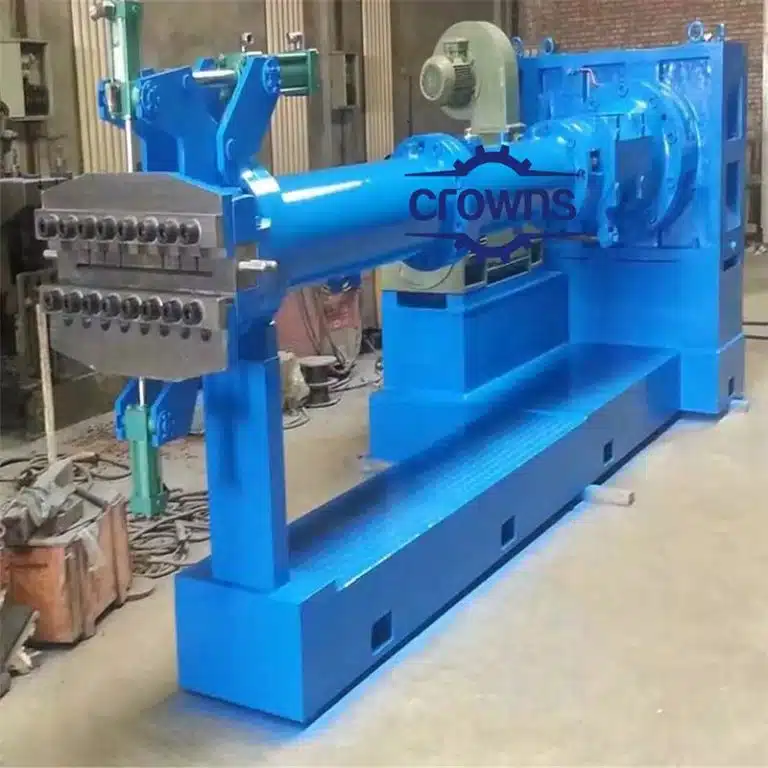 Máquina de extrusão de borracha azul industrial para fabrico de pneus