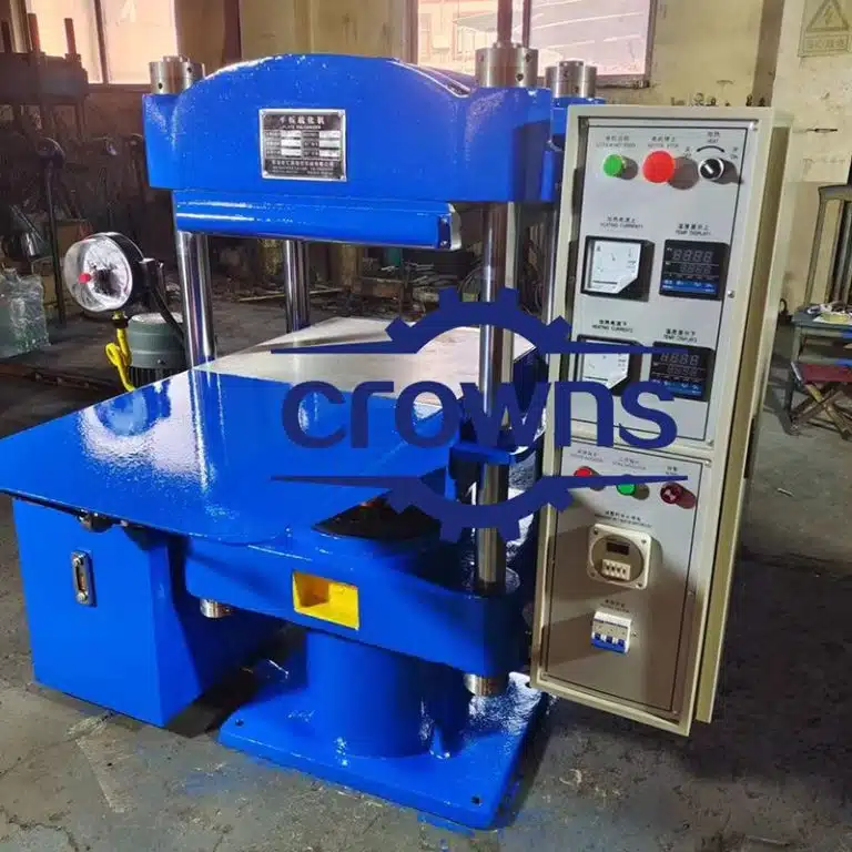 Vulcanizador de borracha azul da Advanced Crowns Machinery - Equipamento avançado para melhorar as propriedades da borracha